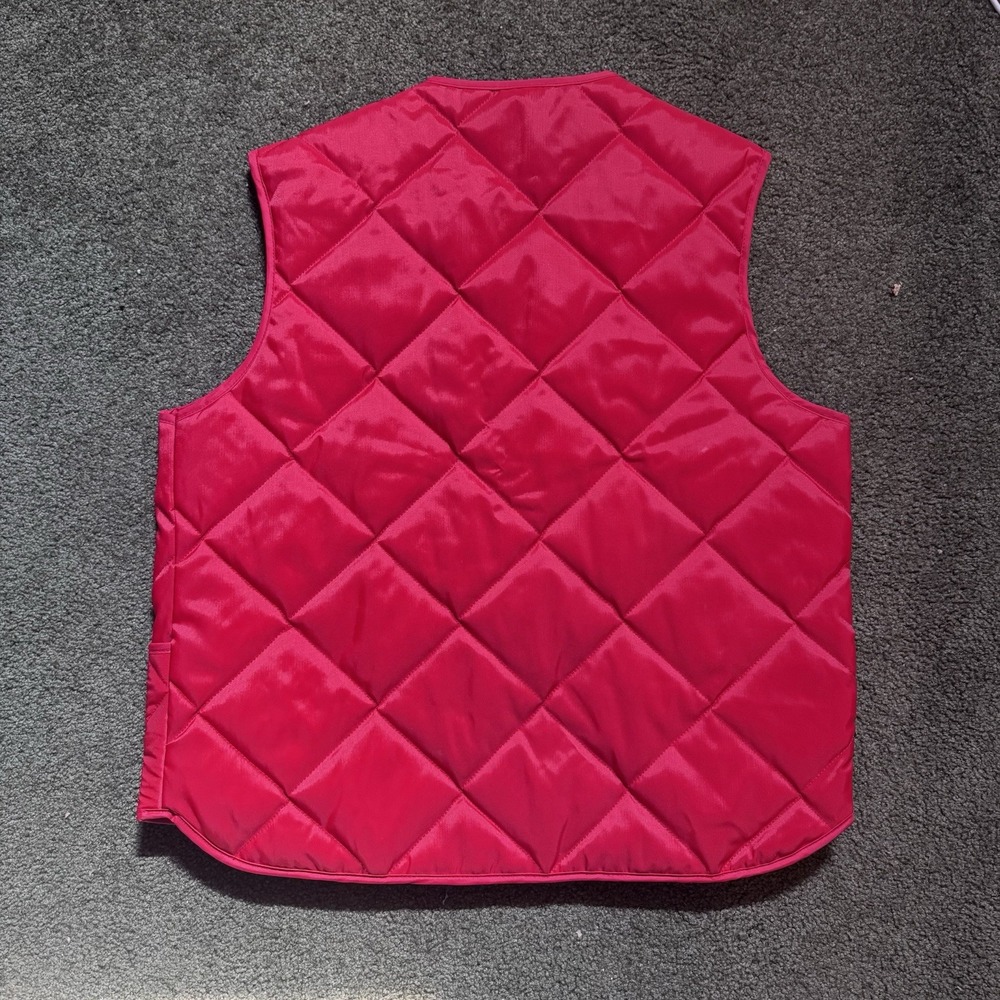 Vintage Massey Ferguson MF Unitog Red Quilted Vest XL Union Made USA - Picture 6 of 6
